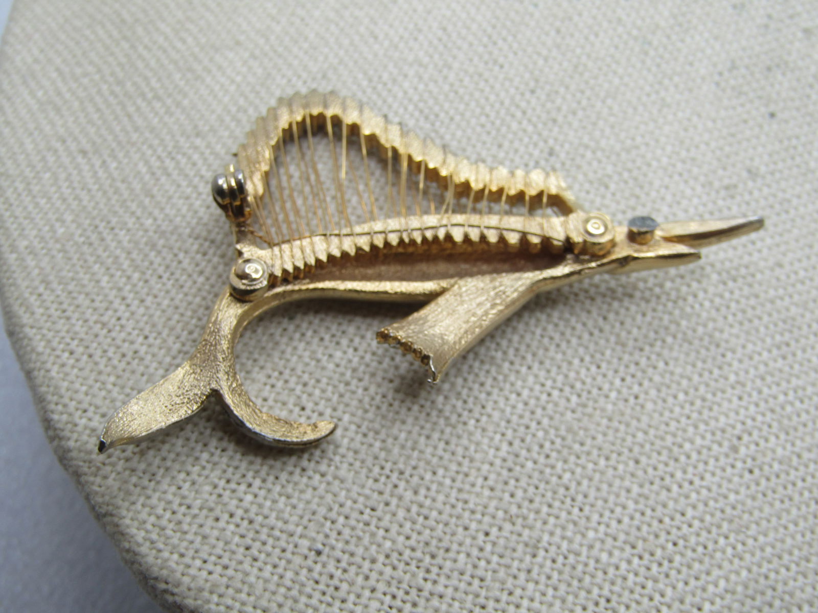 Vintage Sailfish Brooch, 1960's-1970's, 2.5" by 1.5" - 5