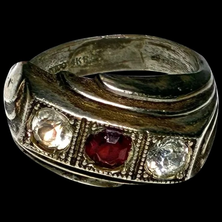 Estate 14k RG Statement Ring (1 of 6)