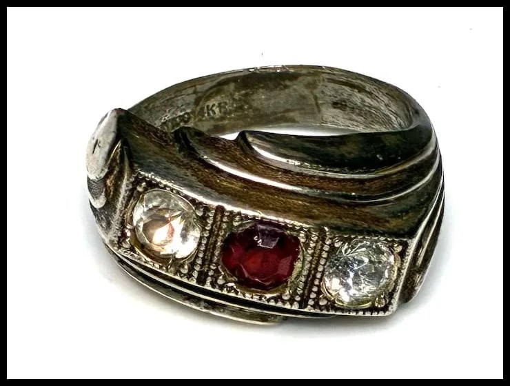 Estate 14k RG Statement Ring - 2