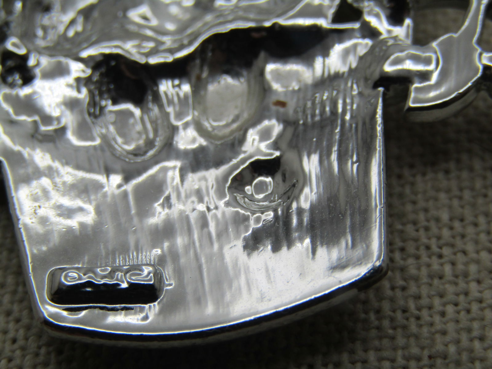 Vintage Cat in Flower Pot Brooch, Signed AJC, 1980's - 6