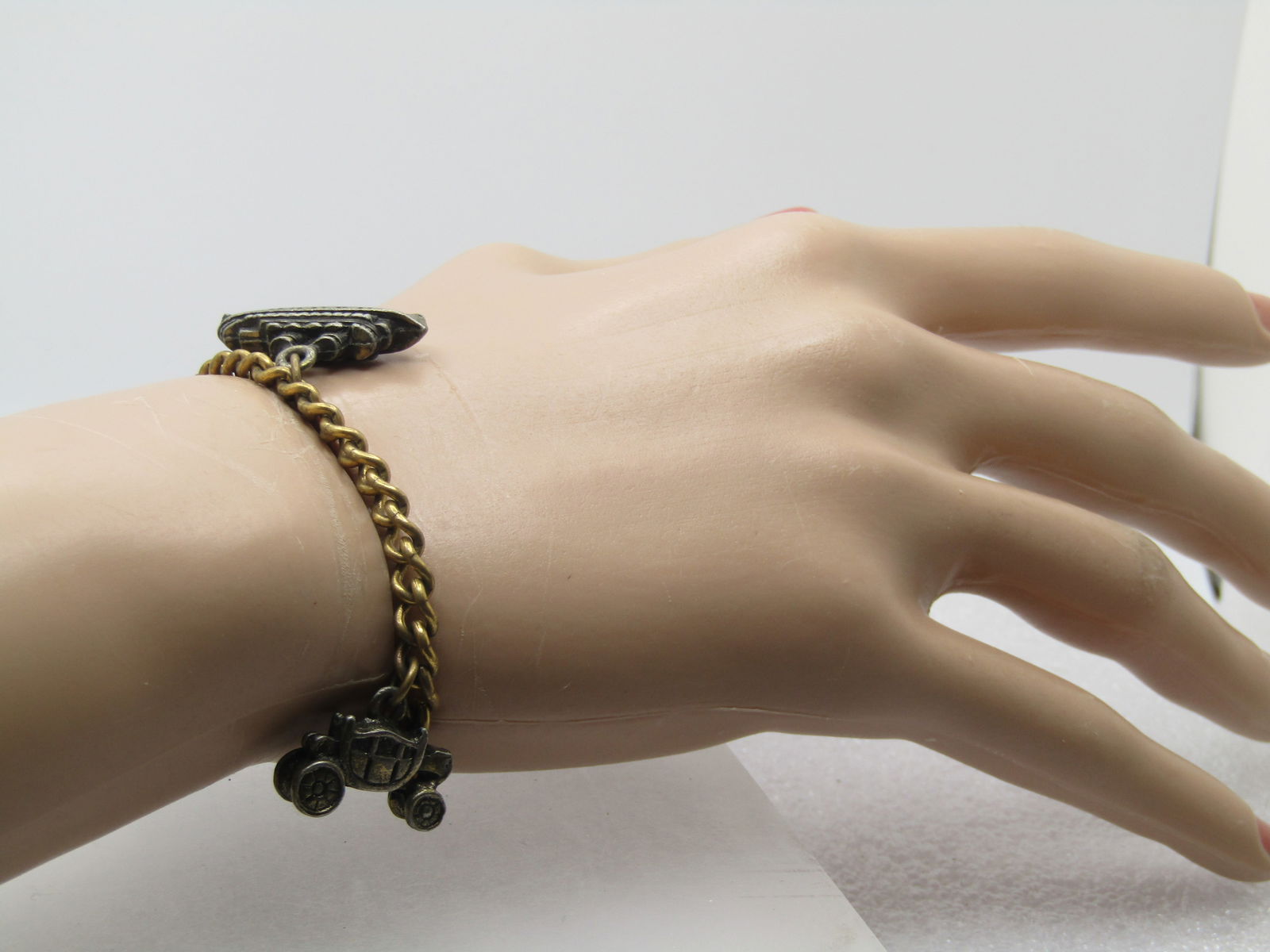 Vintage Transportation Charms Charm Bracelet, 7.25", 1940's-1950's - 5