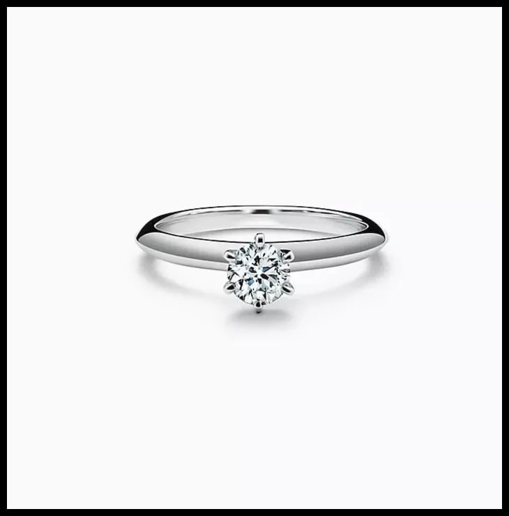 Estate The Tiffany Classic Setting Tiffany & Co. Engagement Ring in Platinum - 2