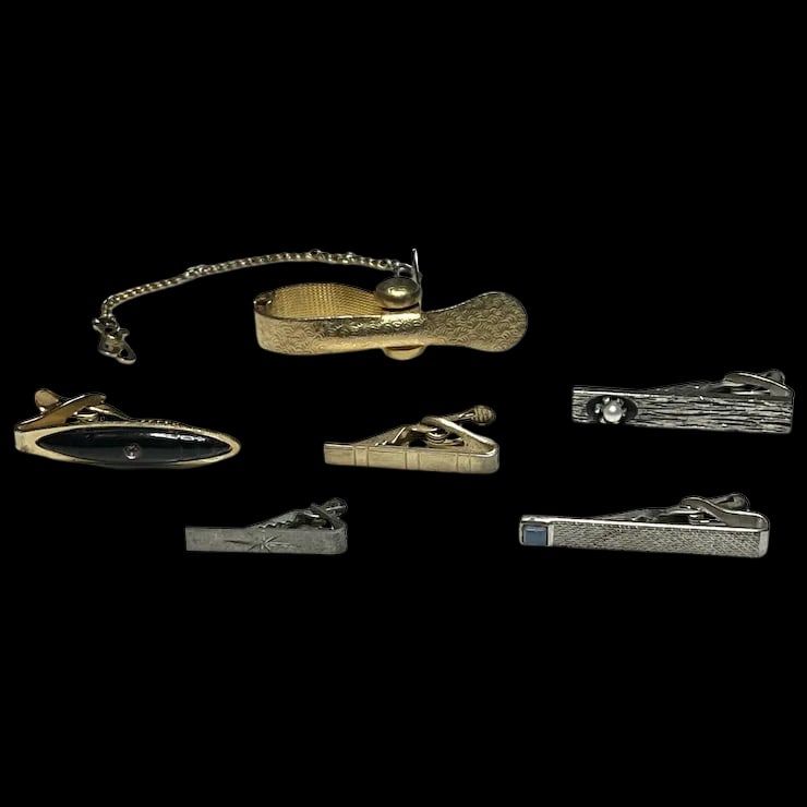 Vintage Lot of Clips/ Tie Bars (1 of 5)