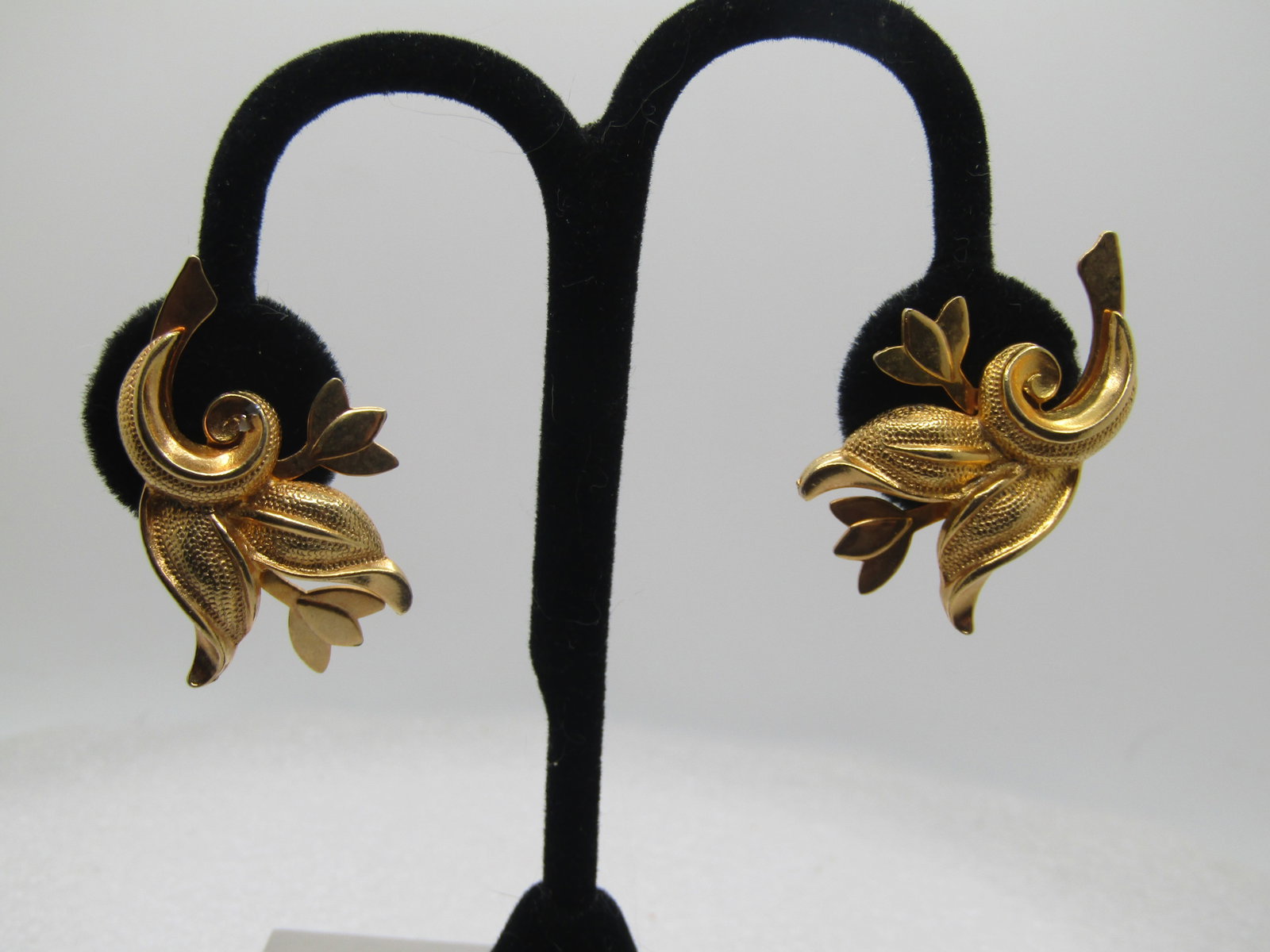 Vintage Tulip Clip Earrings, 1950's-1960's (1 of 5)