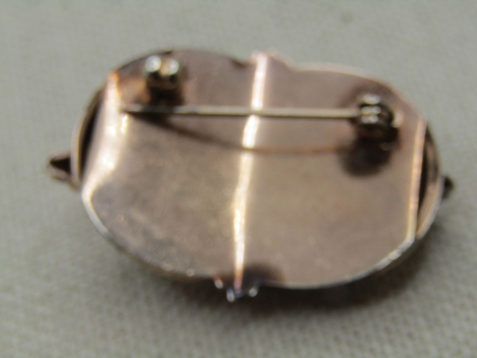 Vintage Ornate Cross & Floral Overlay Brooch, 1930's-1940's - 4