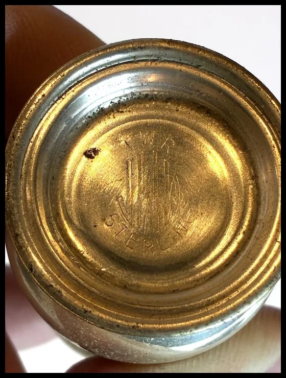 Vintage TWR Sterling Silver Mini Salt and Pepper Shakers in Original Presentation Box - 4