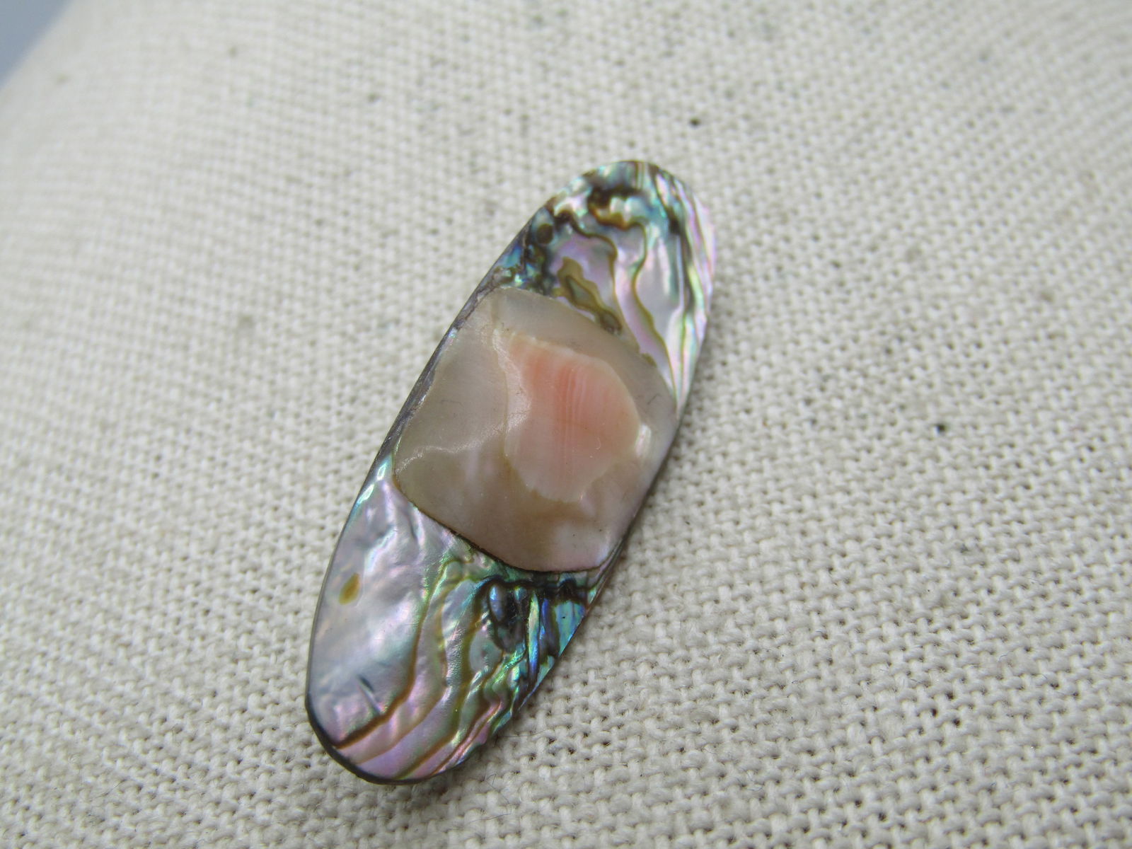 Vintage Abalone Blister Pearl Brooch, 1940's-1950's - 2
