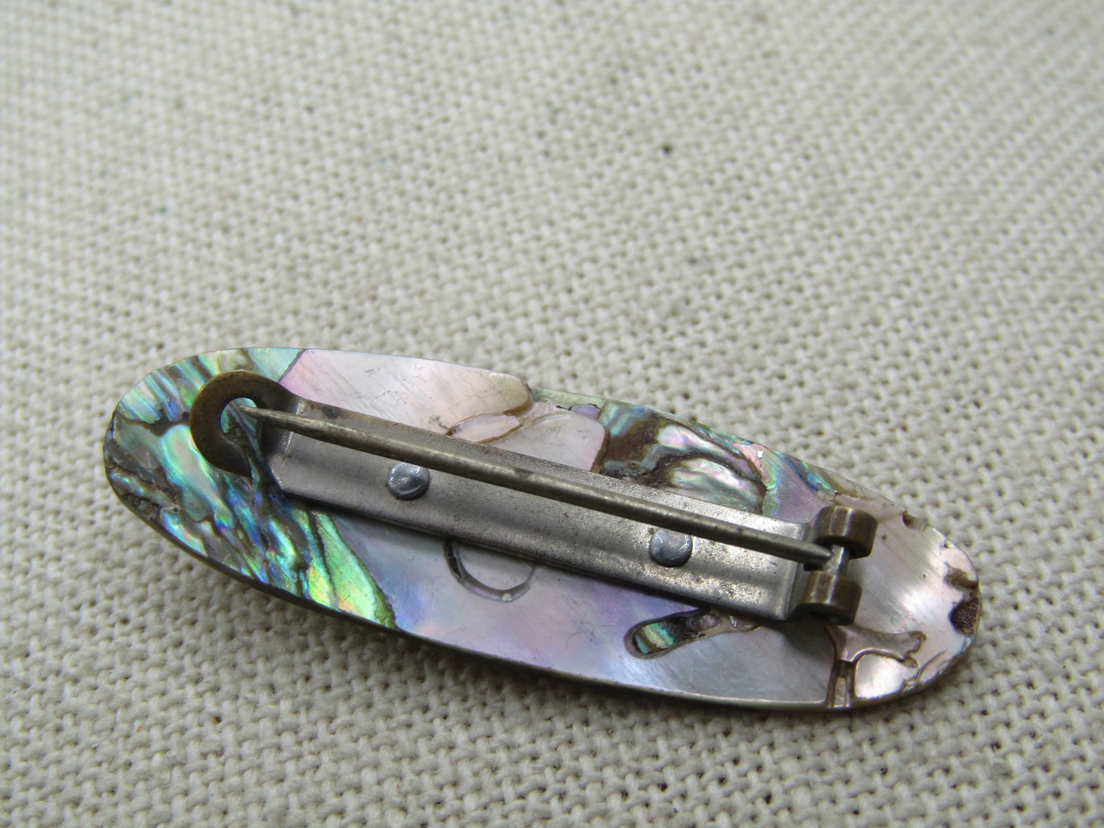 Vintage Abalone Blister Pearl Brooch, 1940's-1950's - 3