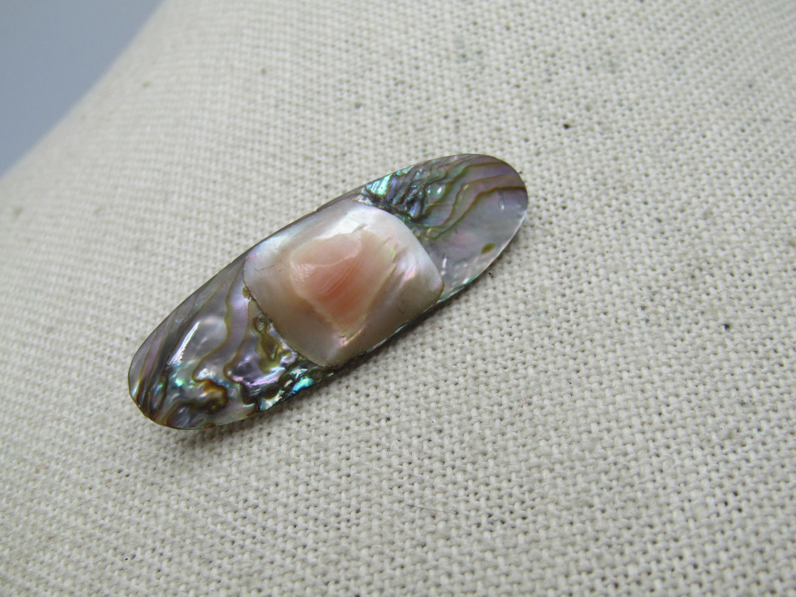 Vintage Abalone Blister Pearl Brooch, 1940's-1950's - 4