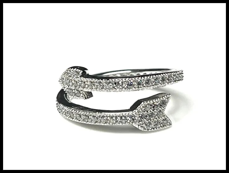 Estate Wrap Around Arrow Eternity Band - 2