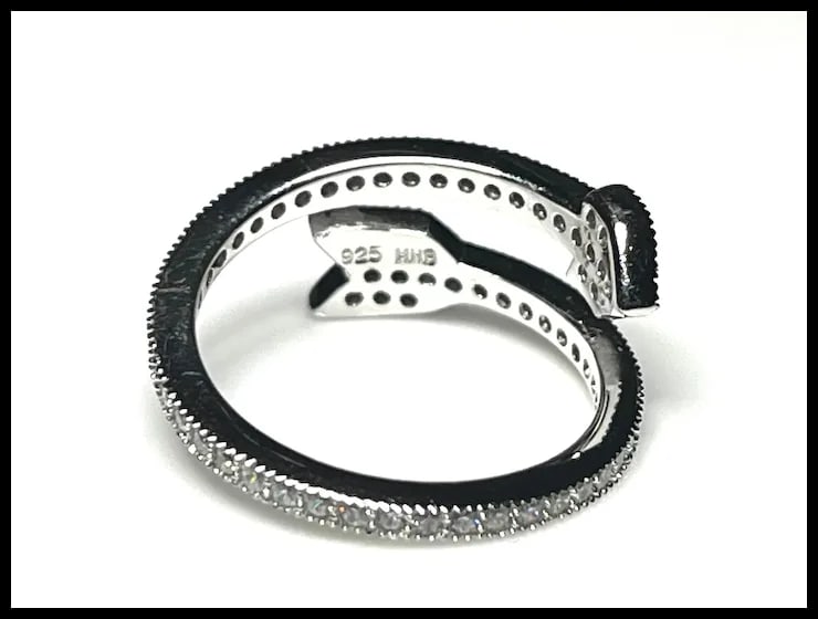 Estate Wrap Around Arrow Eternity Band - 4