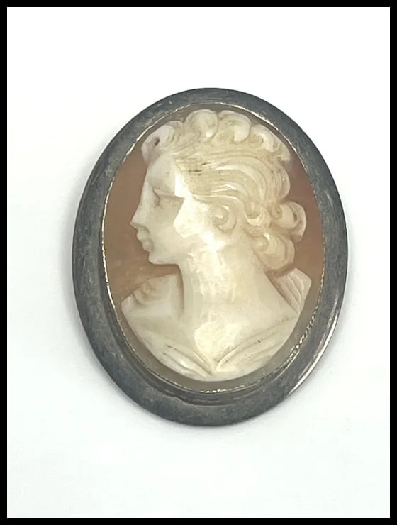 Vintage AMCO 14k GF Cameo Brooch/ Pendant - 2