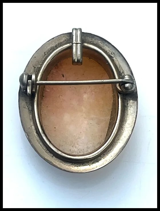 Vintage AMCO 14k GF Cameo Brooch/ Pendant - 7