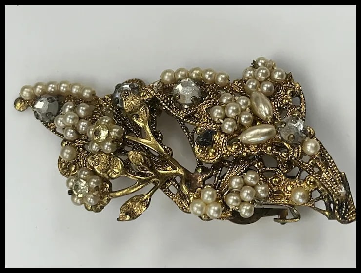 Vintage Multi Strand Bracelet and Statement Earring Set - 9