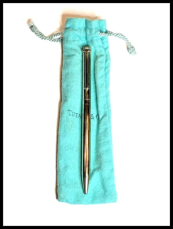 Estate Tiffany & Co Sterling Silver T Clip Ballpoint Pen - 3