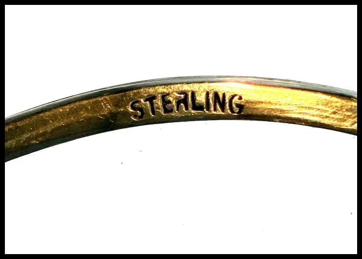 Mid Century Modernist Set of 11 Sterling Silver Rimmed Cut Glass Coasters - 5