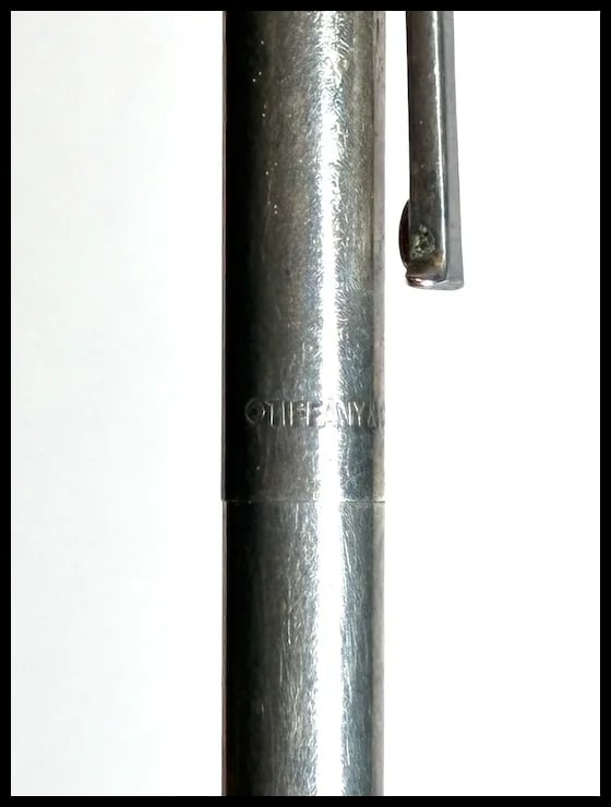 Estate Tiffany & Co Sterling Silver T Clip Ballpoint Pen - 5