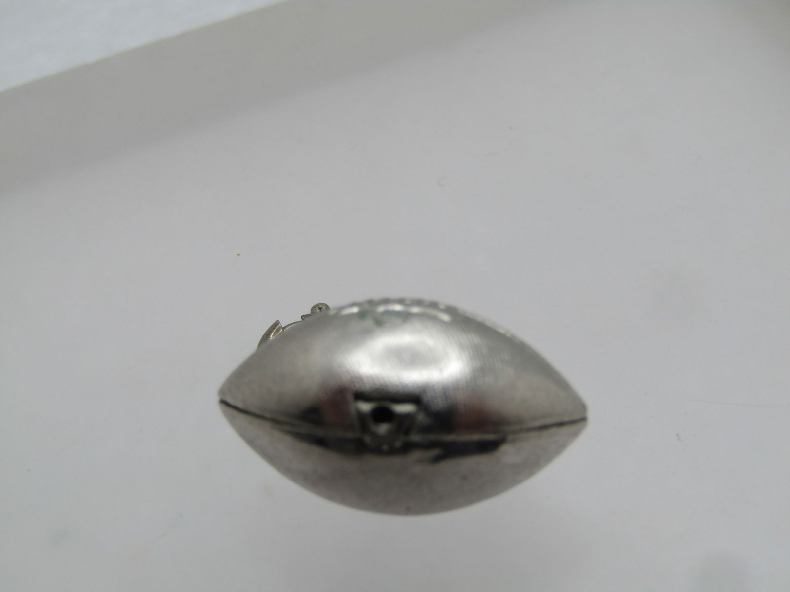 Vintage Monet Football Charm/Pendant, 1960's, Spring Ring - 2