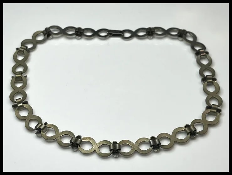 Vintage Dufoe Figure Eight, Eternity, Necklace and Bracelet Set - 6