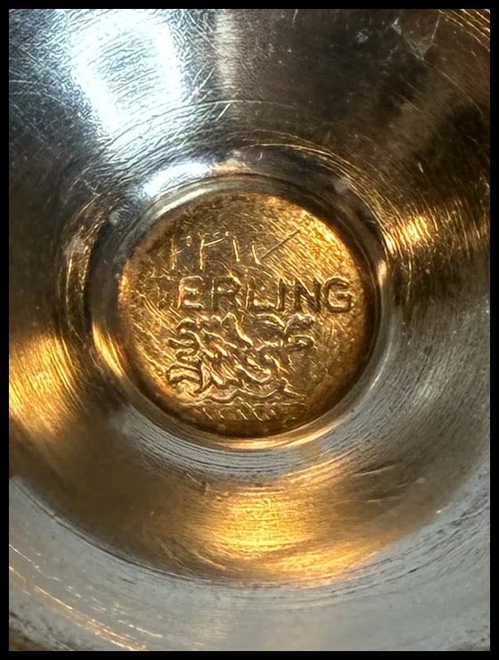 Set of Four Vintage Sterling Silver Cordial Glasses - 6