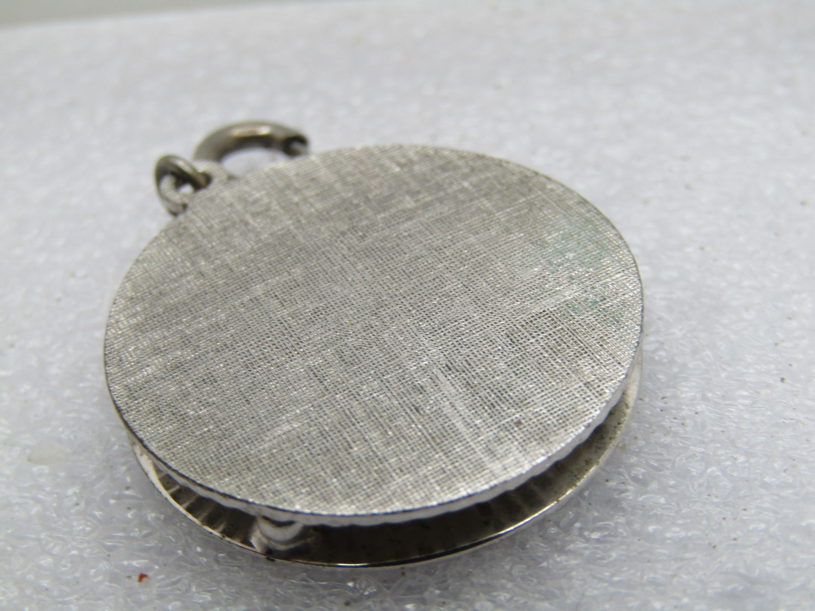 Vintage Monet To Mother With Love Orchid Charm/Pendant, 1960's, Rhinestones - 3