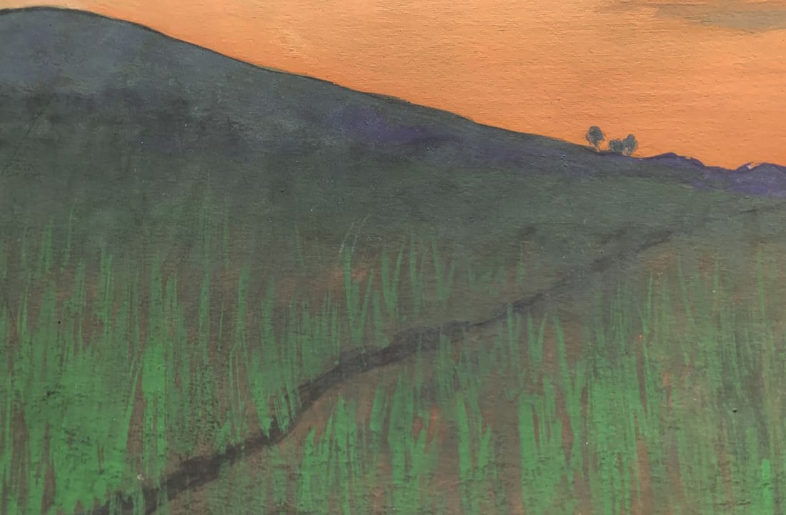 Watercolor painting Sunrise in the mountains Ivan Tsyupka - 5