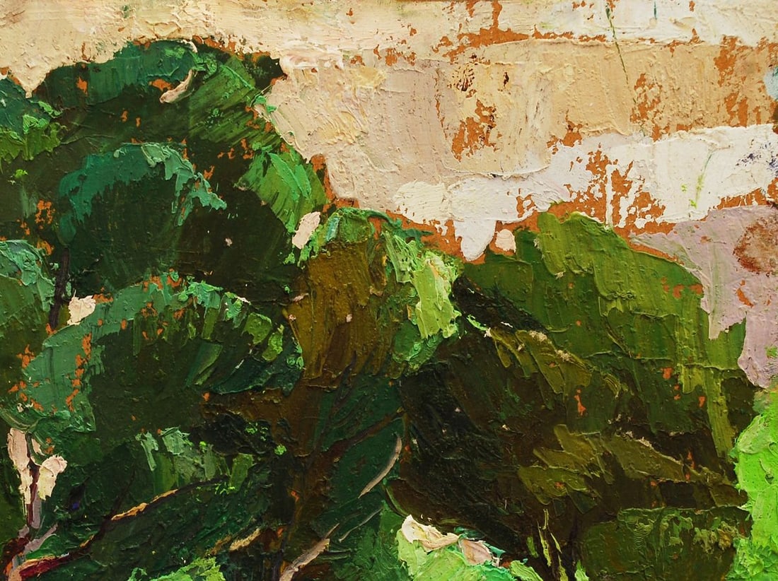 Oil painting Play of light in branches Egor Shvachunov - 3