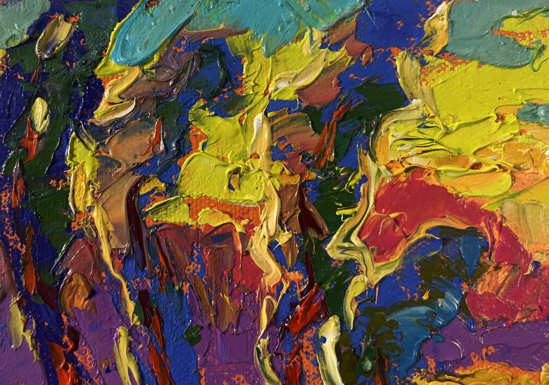 Oil painting Silence settles on the field and sky Oleksiy Ivanyuk - 4