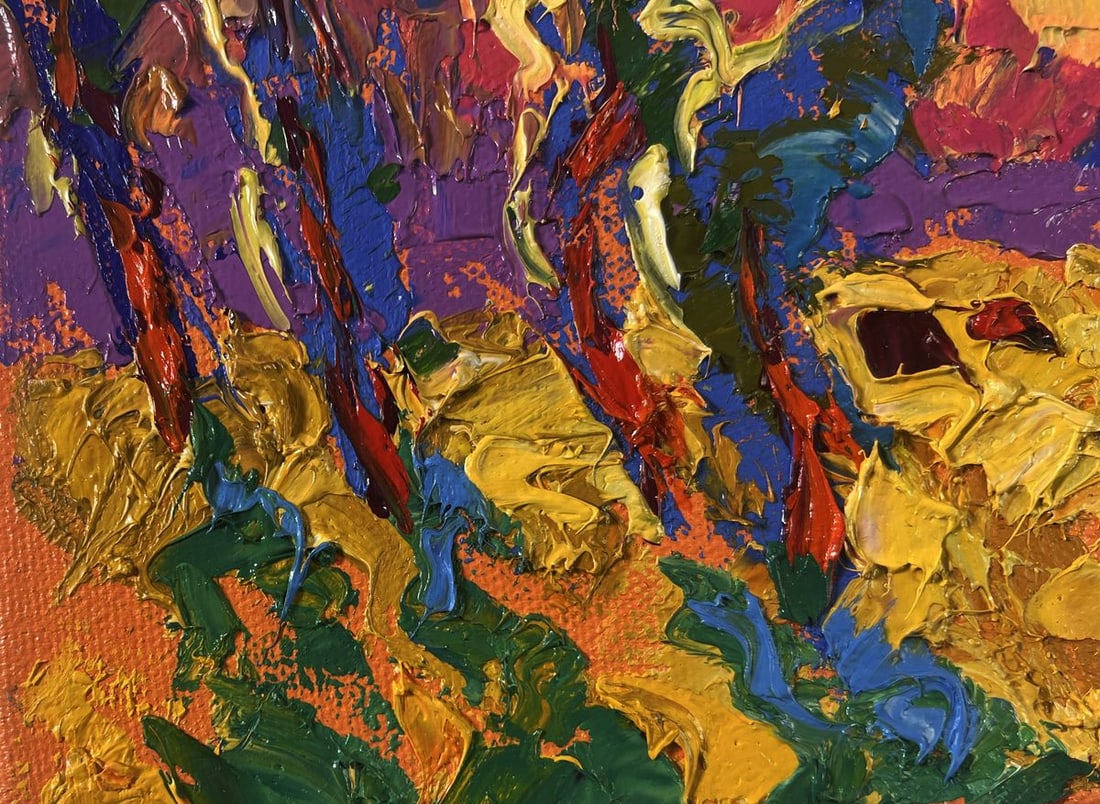 Oil painting Silence settles on the field and sky Oleksiy Ivanyuk - 6