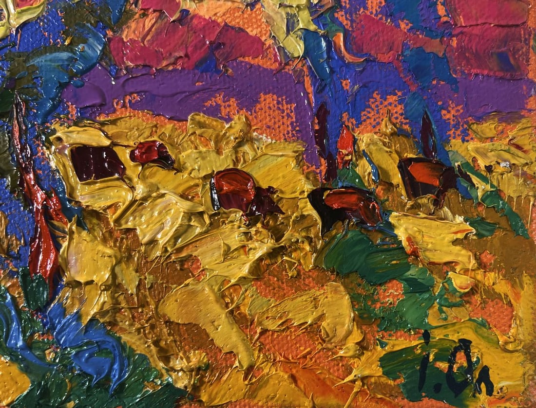 Oil painting Silence settles on the field and sky Oleksiy Ivanyuk - 7