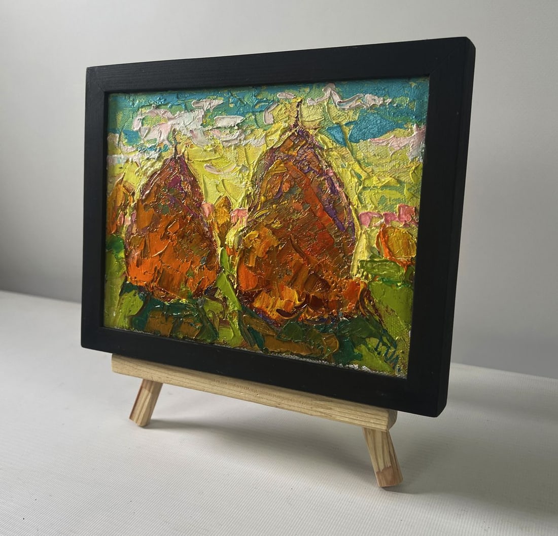 Oil painting Spring peace on the outskirts Oleksiy Ivanyuk - 3