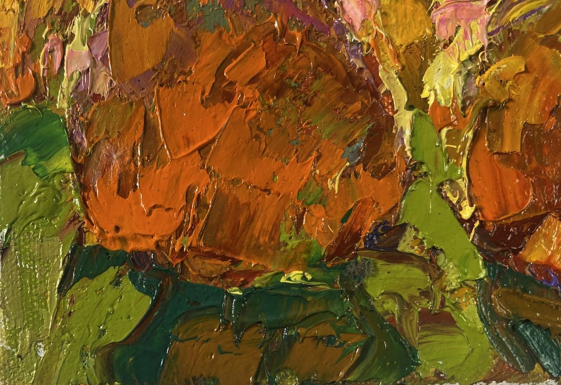 Oil painting Spring peace on the outskirts Oleksiy Ivanyuk - 6