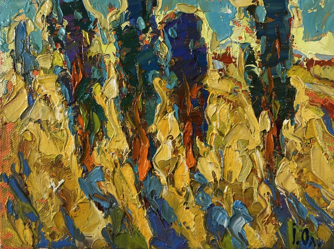 Oil painting Spring silence where you hear own heart Oleksiy Ivanyuk (1 of 8)