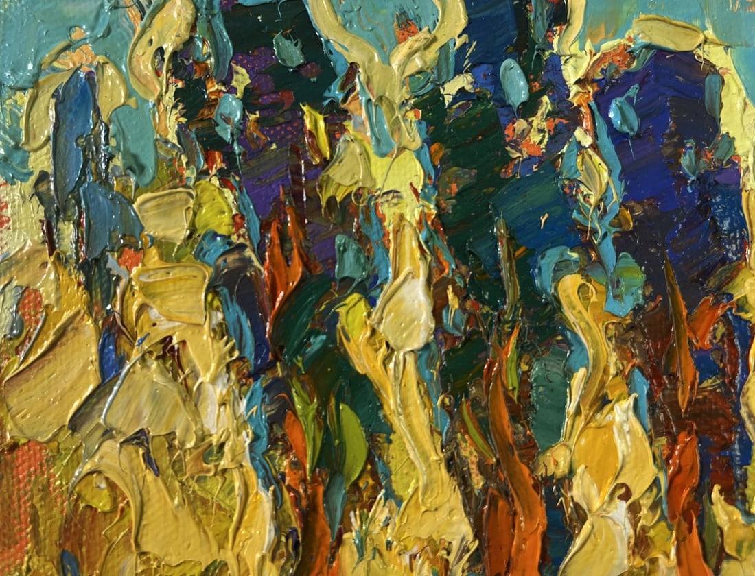 Oil painting Spring silence where you hear own heart Oleksiy Ivanyuk - 4