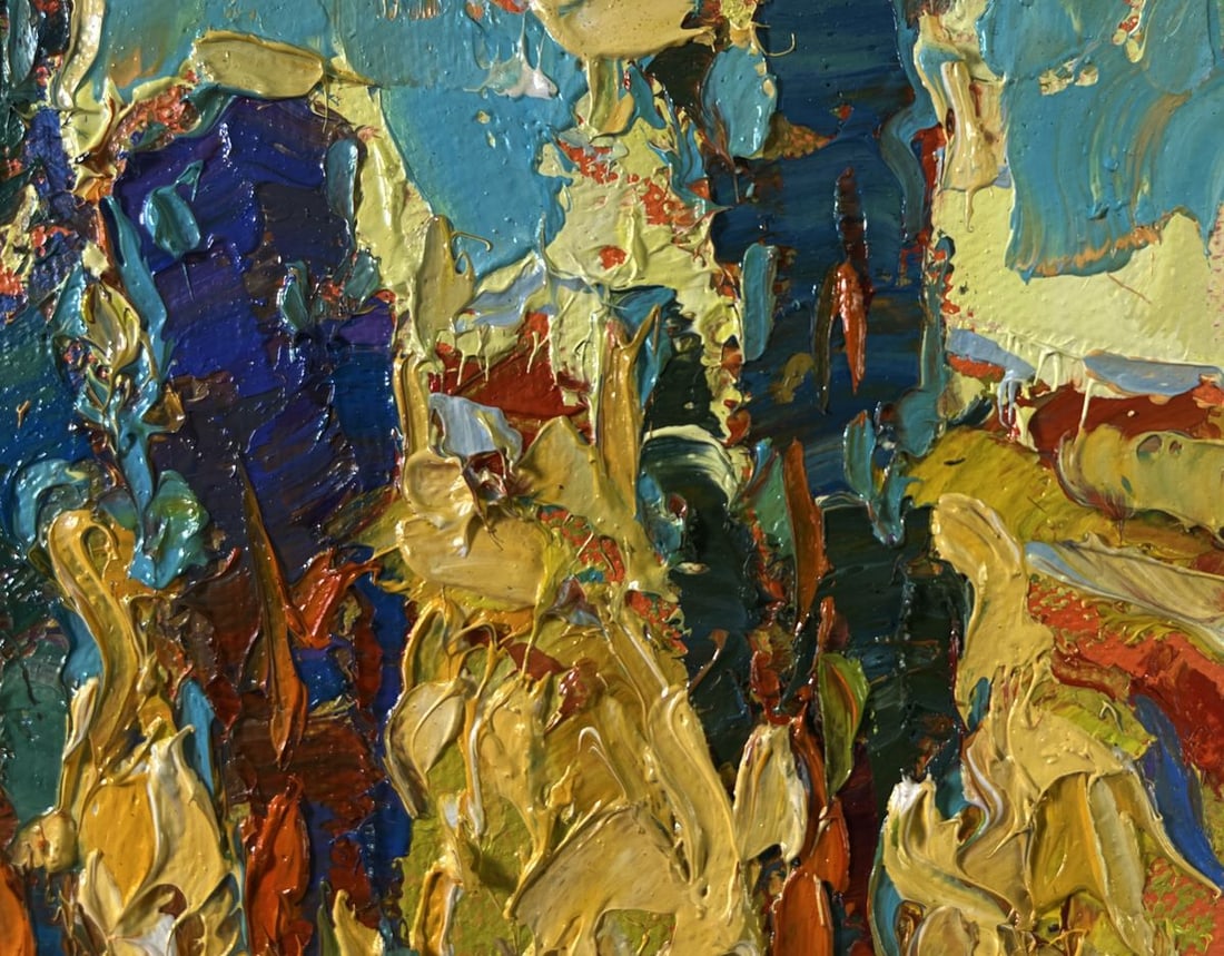 Oil painting Spring silence where you hear own heart Oleksiy Ivanyuk - 5