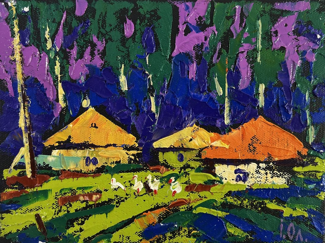 Oil painting Sky with peace over the sleeping earth Oleksiy Ivanyuk: Title: Oil painting Sky with peace over the sleeping earth Oleksiy Ivanyuk Description: №AAA5379 The Oil painting on Canvas titled "Sky with peace over the sleeping earth" transports the