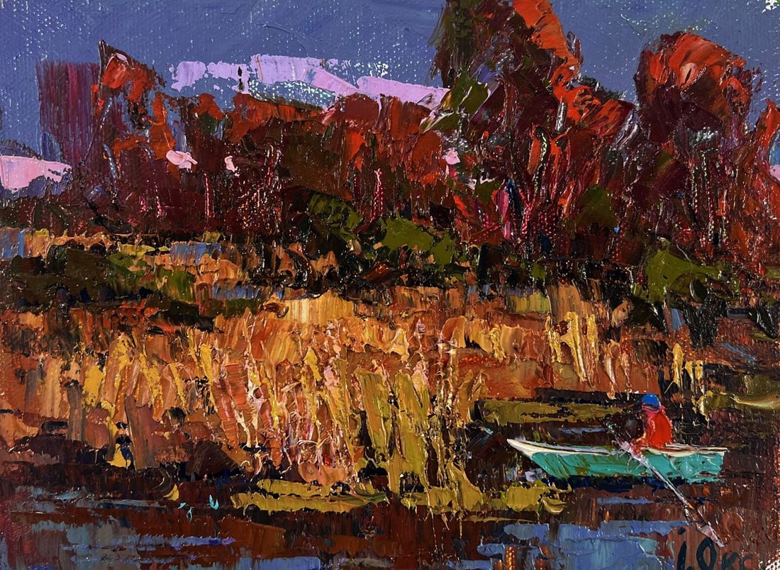 Oil painting A walk in the evening silence Oksana Ivanyuk (1 of 8)