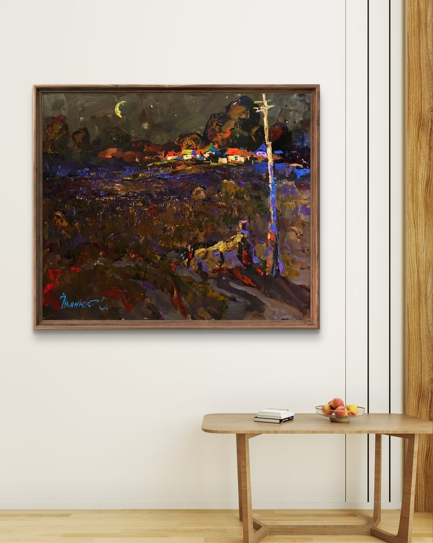 Oil painting Moonlit night Oleksiy Ivanyuk - 2