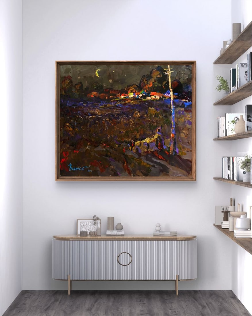 Oil painting Moonlit night Oleksiy Ivanyuk - 3