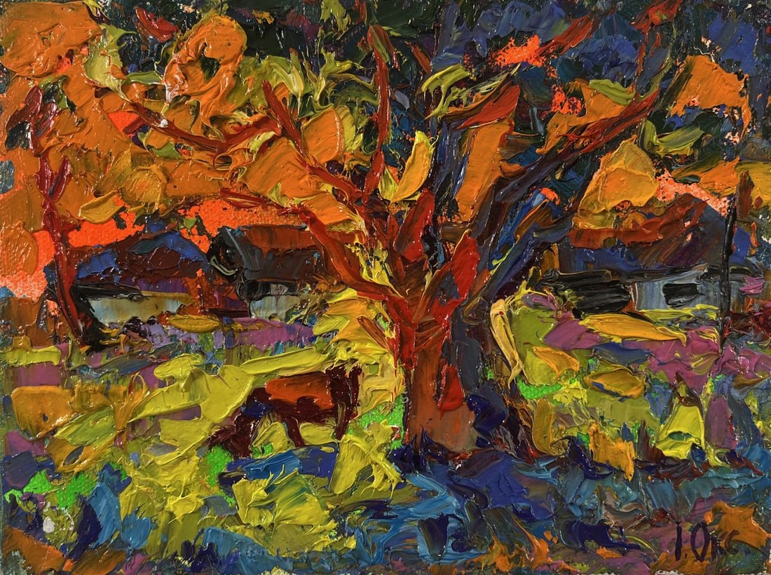 Oil painting The sun is setting Oksana Ivanyuk (1 of 8)