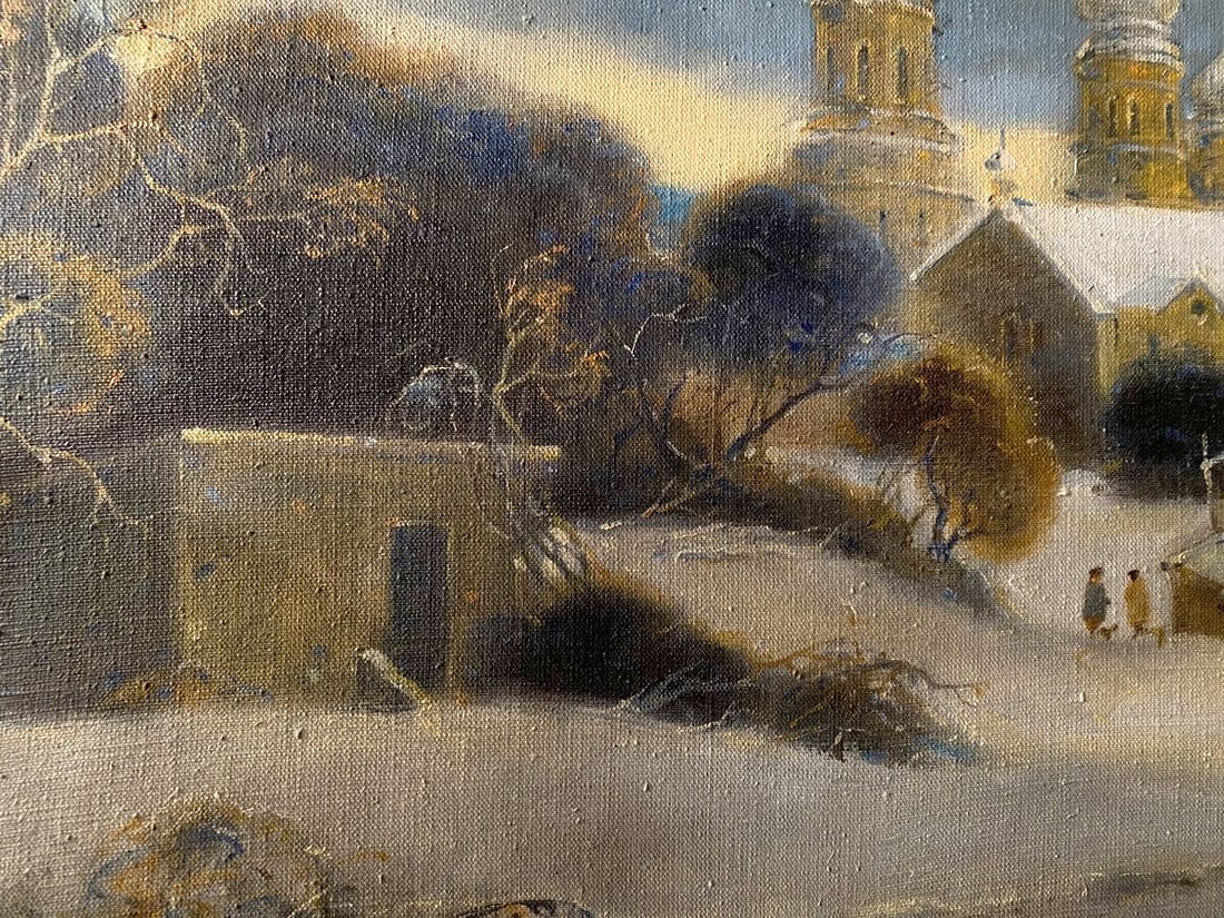 Oil painting The road to the monastery Litvinov Oleg Arkad'yevich - 2
