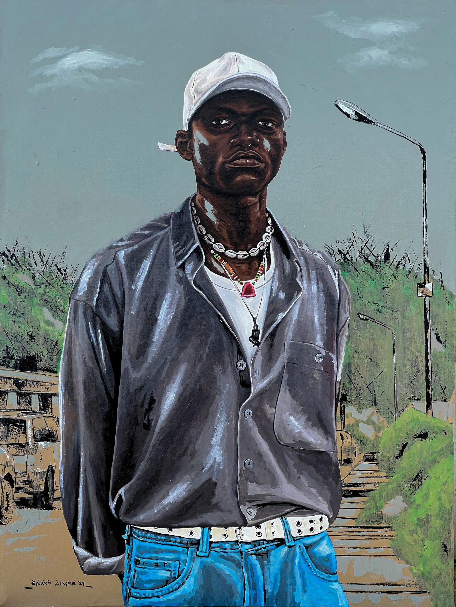 Eyitayo Alagbe , Standing Tall - 21st Century, Contemporary, Figurative, Portrait, Men, Africa, 2024 - 9