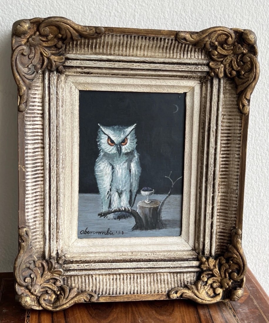 IN THE MANNER OF GERTRUDE ABERCROMBIE PAINTING OIL ON MASONITE ! - 3