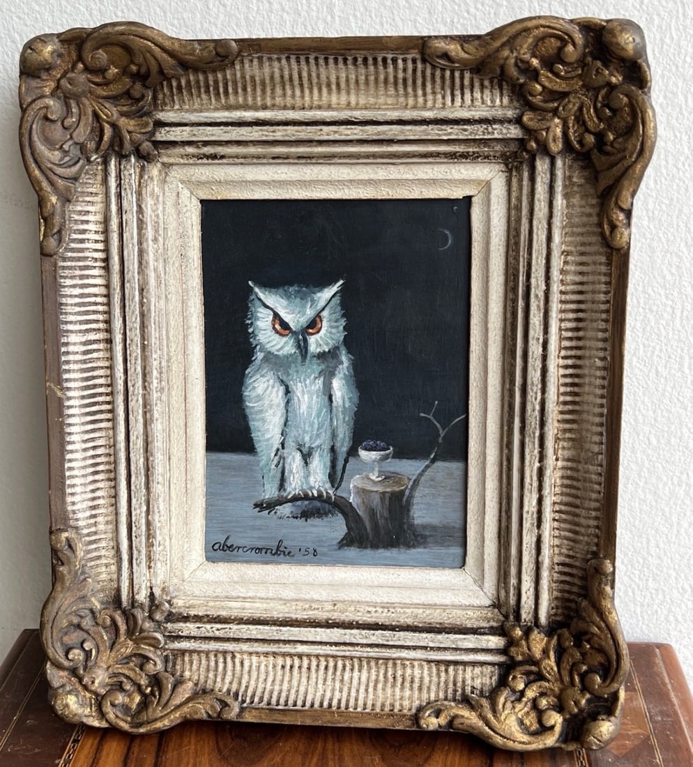 IN THE MANNER OF GERTRUDE ABERCROMBIE PAINTING OIL ON MASONITE ! - 4