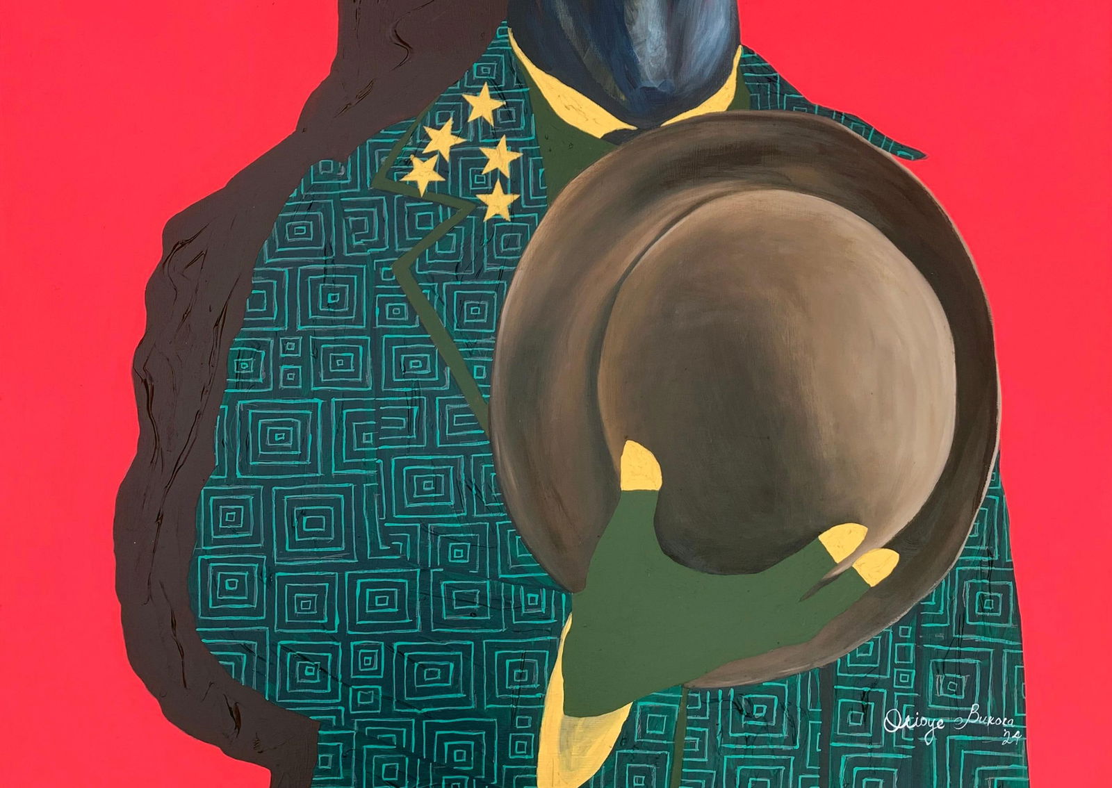 Bukola Orioye, Invictus - 21st Century, Contemporary, Figurative, Cultural Commentary, Africa, 2024 - 11