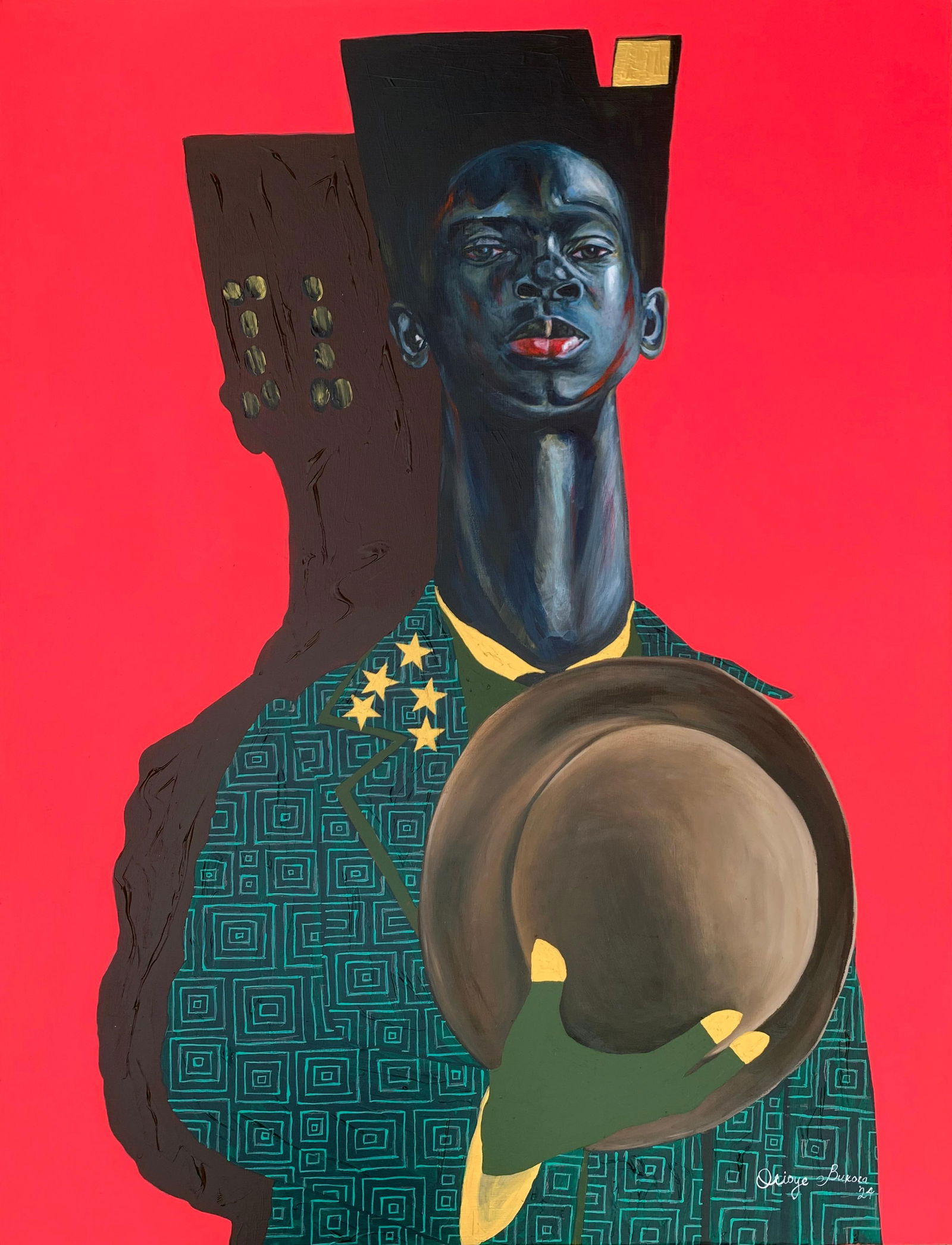 Bukola Orioye, Invictus - 21st Century, Contemporary, Figurative, Cultural Commentary, Africa, 2024 (1 of 12)