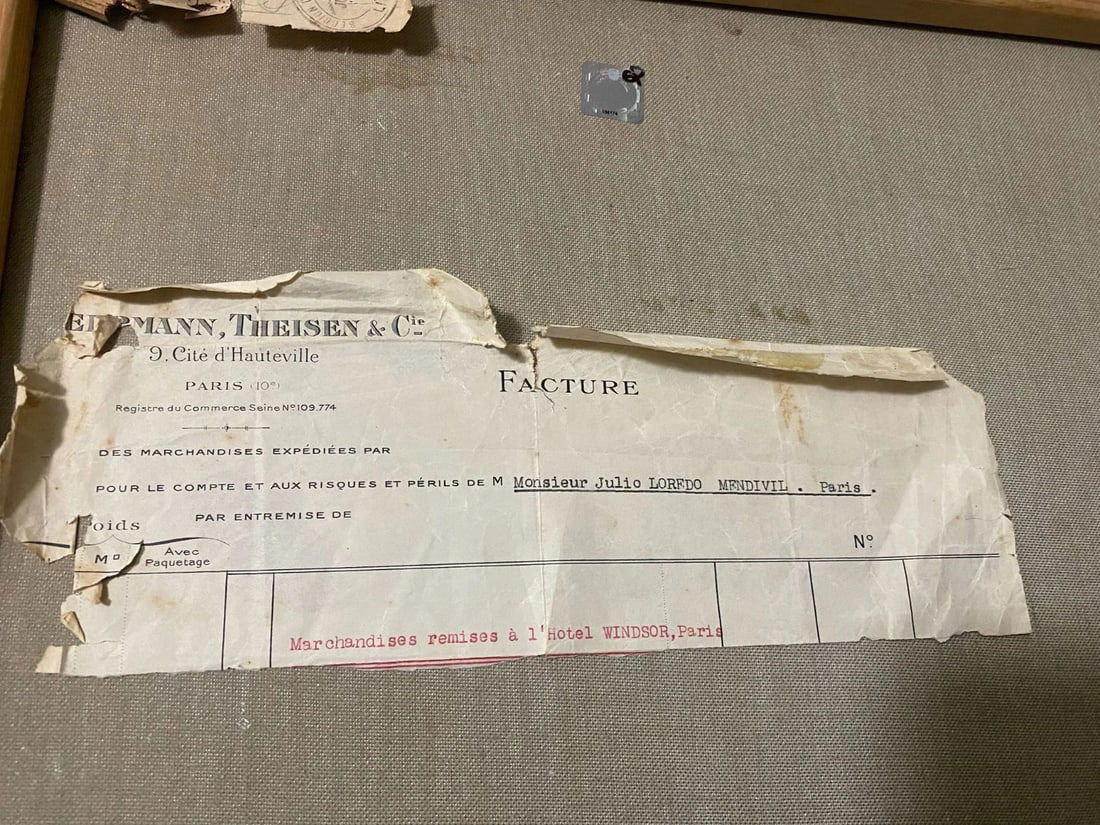 ATTRIBUTED TO John F. FRANCIS - Oil canvas painting "Grapes" Signed COA - 8