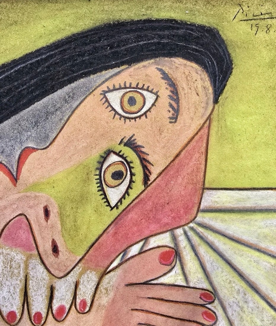 COPY AFTER Pablo Picasso Painting Pastels - 3