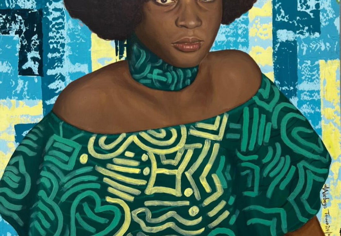 Adebayo Taiwo, Abike (Born To Be Cherished) - 21st Century, Contemporary, Figurative, Portrait, 2024 - 10