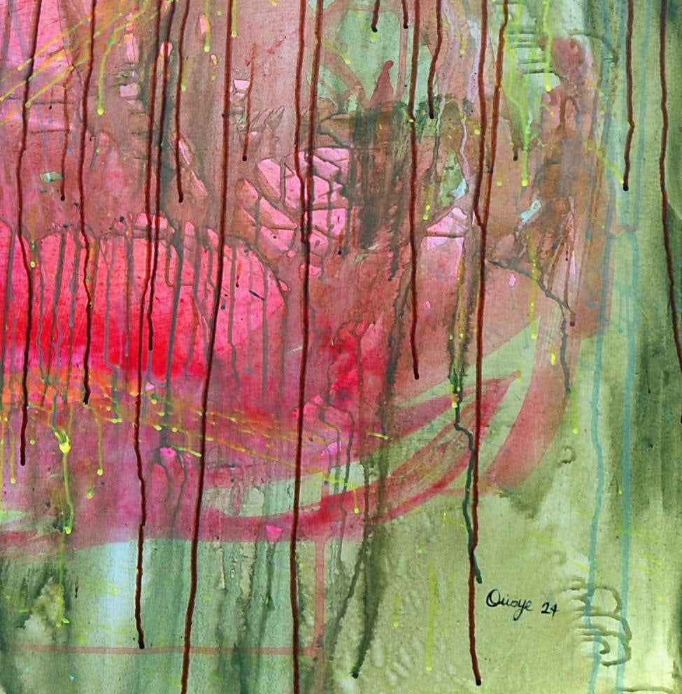 Orioye Samuel, Sicario -21st Century, Contemporary Figurative, Colourful, Silhouette, Men Power, - 2